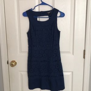 Juniors Blue Pattern Dress